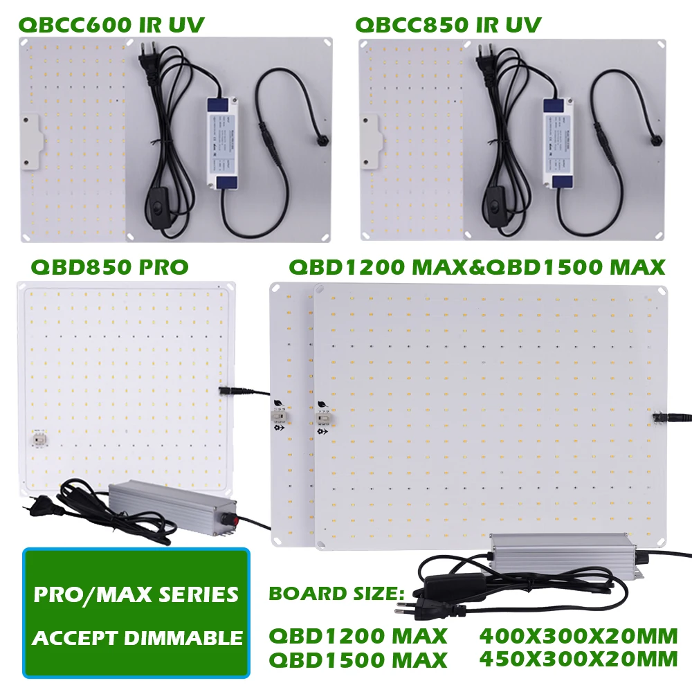 LED Grow Light Dimmable 1200W Samsung LM281b+ Diodes Full Spectrum High PPFD For 3x3FT Coverage Veg and Blooming | Лампы и освещение