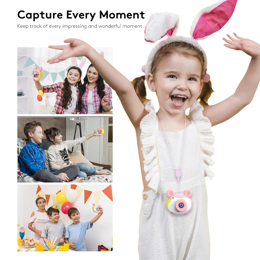 ThiEYE Kiddy 2 детская мини-камера детские развивающие игрушки для детей подарки подарок на день рождения цифровая камера 1080P проекция