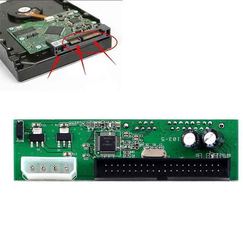 Адаптер Sata-IDE ATA 133 100 HDD CD DVD конвертер 2 5 Sata разъем на 3 дюйма IDE 40-контактный