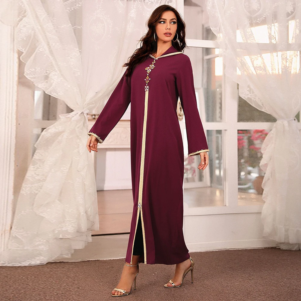 

2021 Vestido De Mujer Abaya Dubai Robe Noel Djellaba Femme