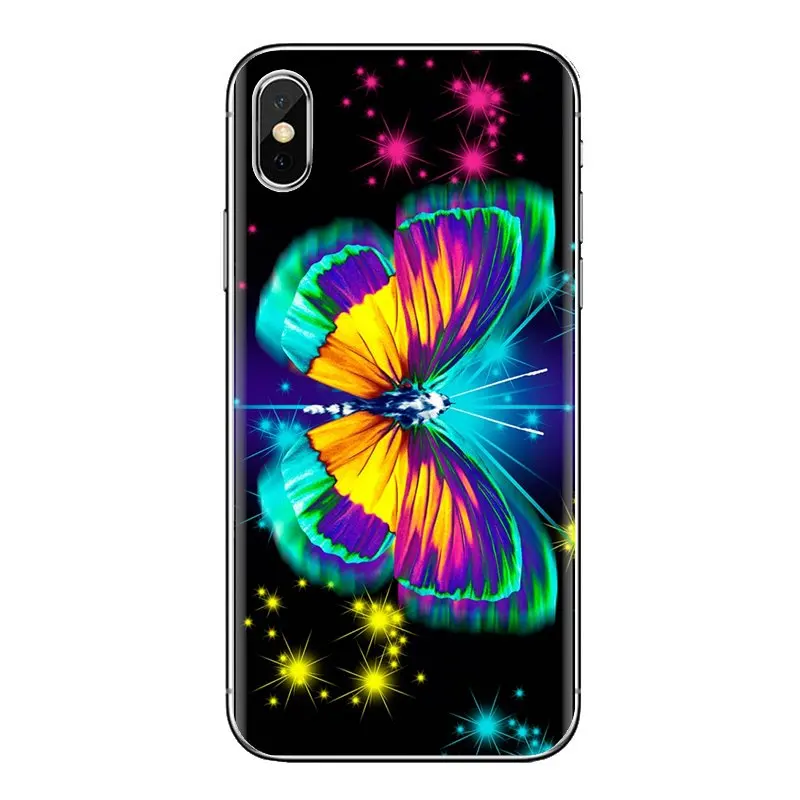 For iPod Touch Apple iPhone 11 Pro 4 4S 5 5S SE 5C 6 6S 7 8 X XR XS Plus Max drawing surreal colorful psychedelic TPU Shell Case |