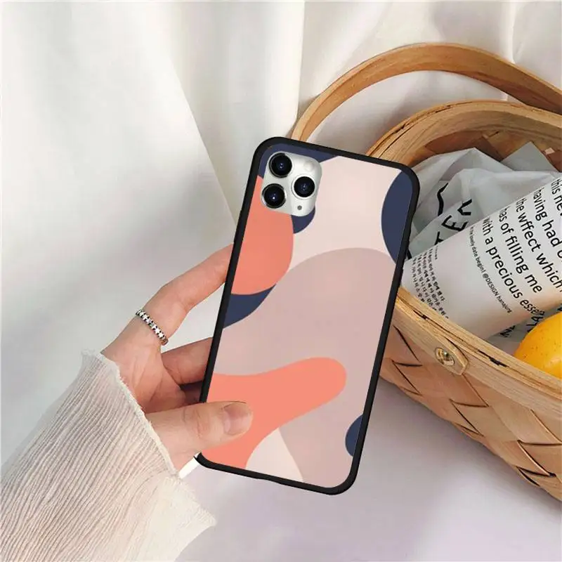 

Art Retro Abstract Geometry Phone Case for iPhone 11 12 pro MINI XS MAX 8 7 6 6S Plus X 5S SE 2020 XR