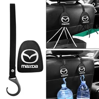 2pcs car badge seat back hook headrest hanger holster hook for mazdas 5 6 323 626 rx8 7 mx3 mx5 atenza axela car accessories