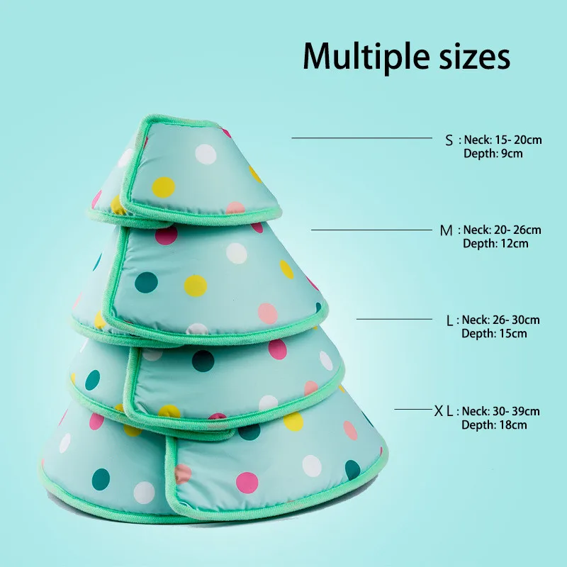 Защитный воротник для собак и кошек Pet Supplies Dog Elizabeth Sponge Soft Ring Anti-Smashing Anti-Scratch Protection Collar Cat Cone Wound-healing Ecollar on.