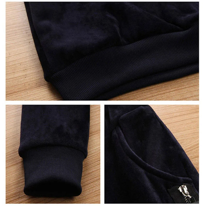 Женский комплект спортивной одежды 2021 из 2 предметов осенне-зимний Бархатный