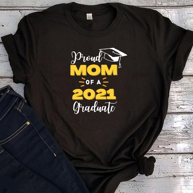 

2021 Graduate Shirt Proud Family of Graduate Tshirt Matching Family Graduate Tee Proud Mom of 2021 Graduate Clothing Summer