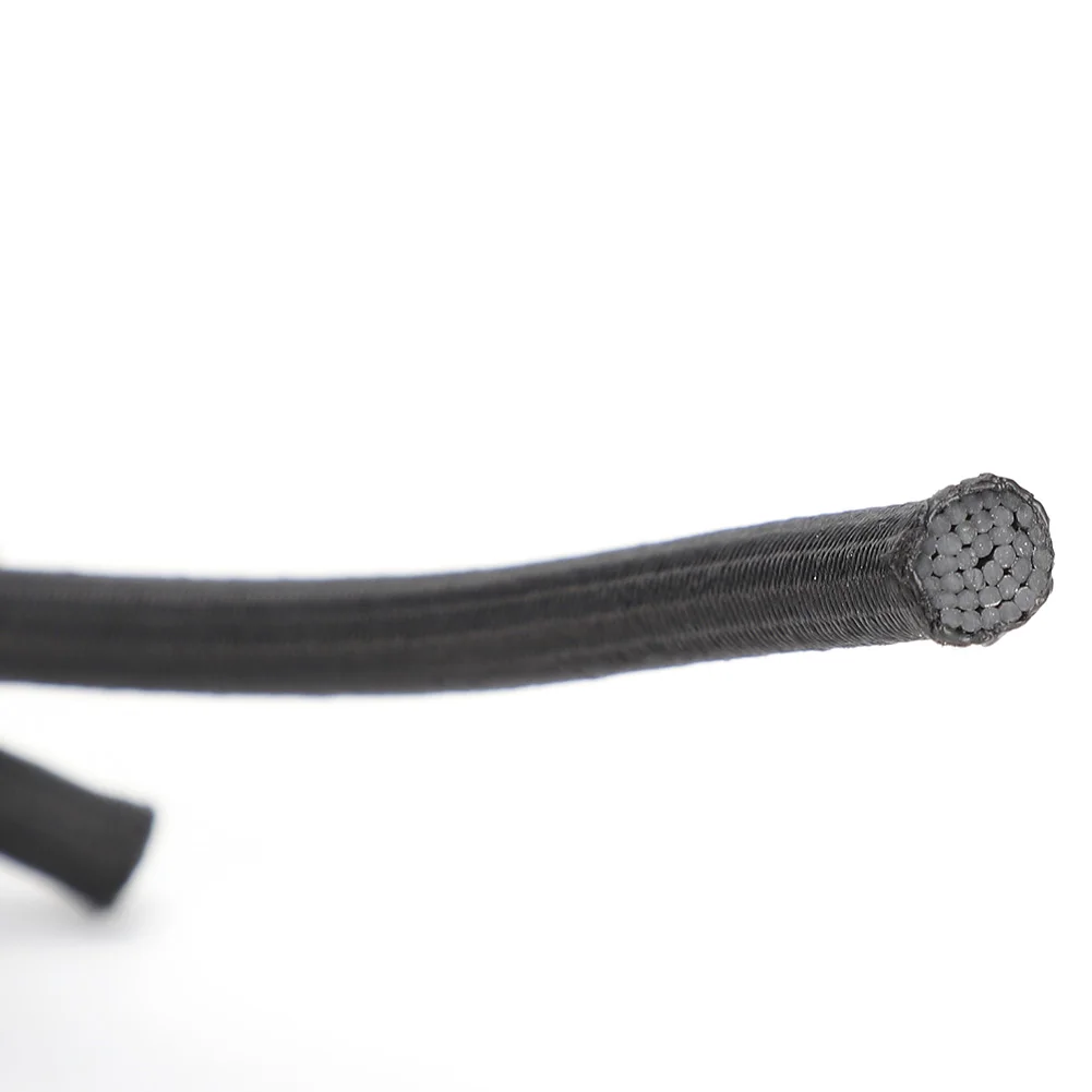 

7mm 10m / 32.8ft Clothes Round Elastic Rope Cord with Strong Elasticity for Clothing DIY BlackElastic Rope