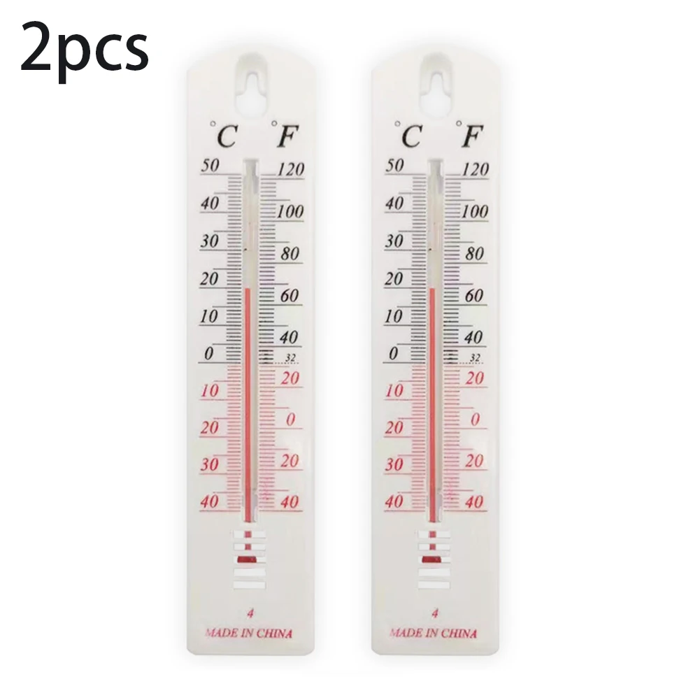 

2pcs Wall Hanging Thermometer Indoor Outdoor Home Office Garden Hanging Logger Temperature Meauring Tools Wall-mounted