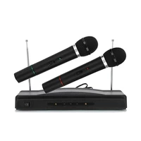 at 306 professional karaoke dual wireless handheld microphone system home ktv