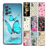 flower and butterfly phone case for samsung a01 a11 a12 a21s a31 a41 a42 a51 a71 a02s a32 a02 a52 a72 a22 a52s a03s tpu cover