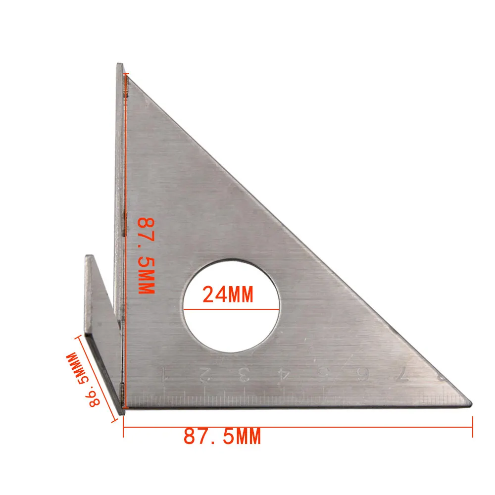 Многофункциональная плотницкая линейка из нержавеющей стали угол линейки под