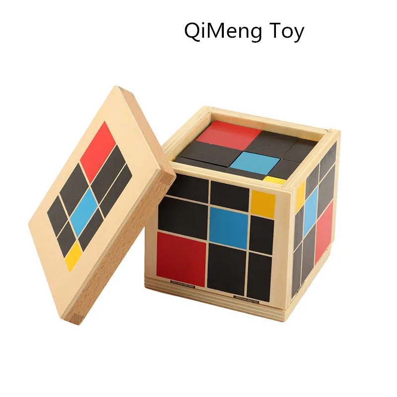 Новая деревянная игрушка для малышей Монтессори алгебраический кубик