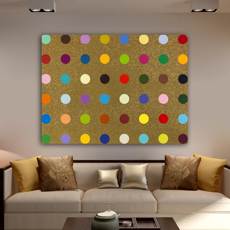 DAMIEN HIRST холст живопись точечные картины напечатанные на холсте Современное Абстрактное Искусство Бабочка Холст настенное искусство декоративное рисование