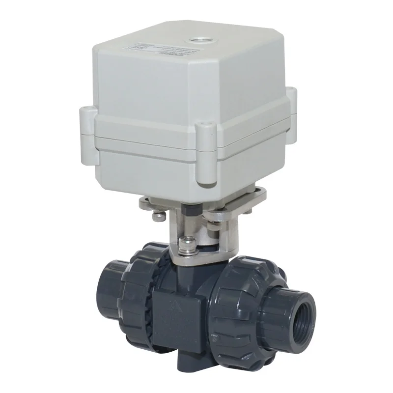 BSP/NPT 2 Way 1/2 'ɽN15 UPVC/шаровой клапан материалы-ХПВХ 110-230VAC Электрический шаровой с