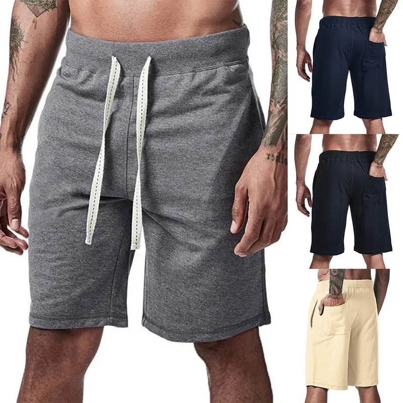 

New Men Fitness Loose Sports Shorts Bodybuilding Joggers Summer Bermudas Short Pants Male Casual Fashion Beach Brand Sweatpants