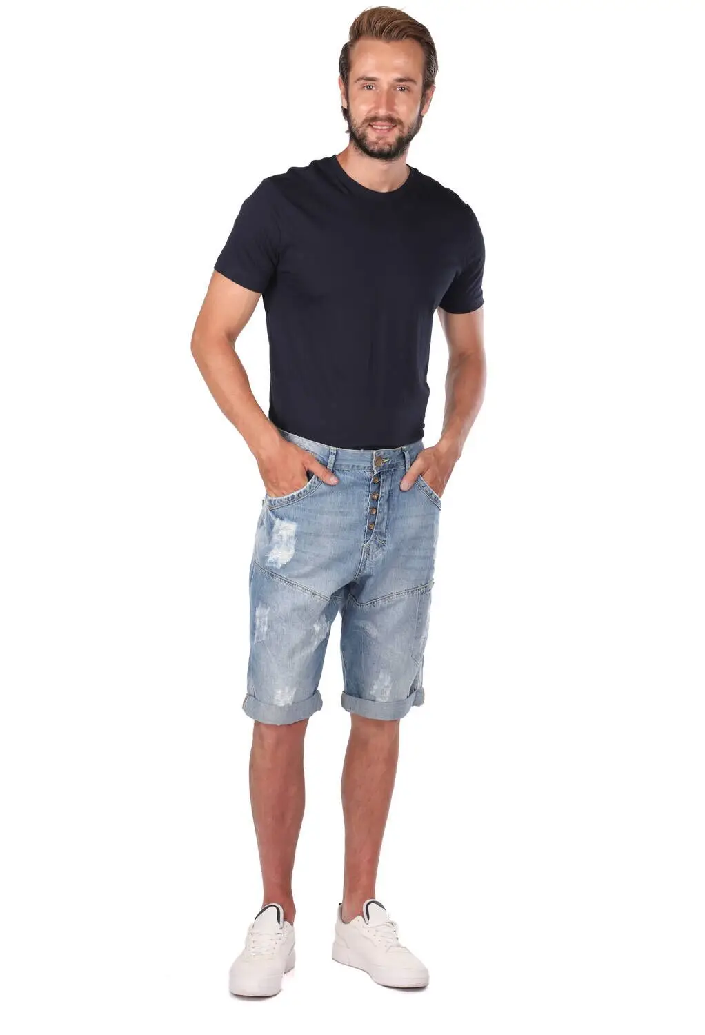 

Last Player Buttoned Mens Capri