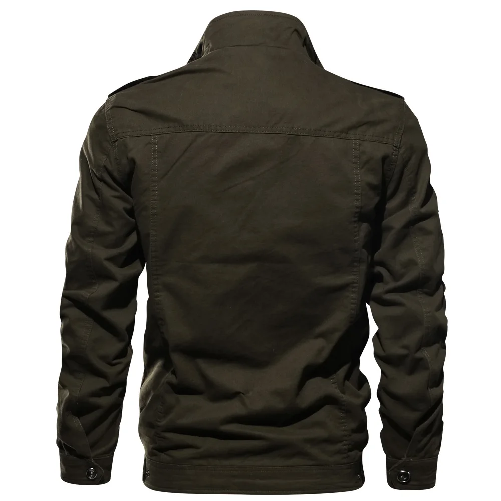 

Gothic Plus Size M-6XL Jacket Coat Men Jacket Long Sleeve 2021 Stand Collar Military Casual Clothes Black Gothic Jackets