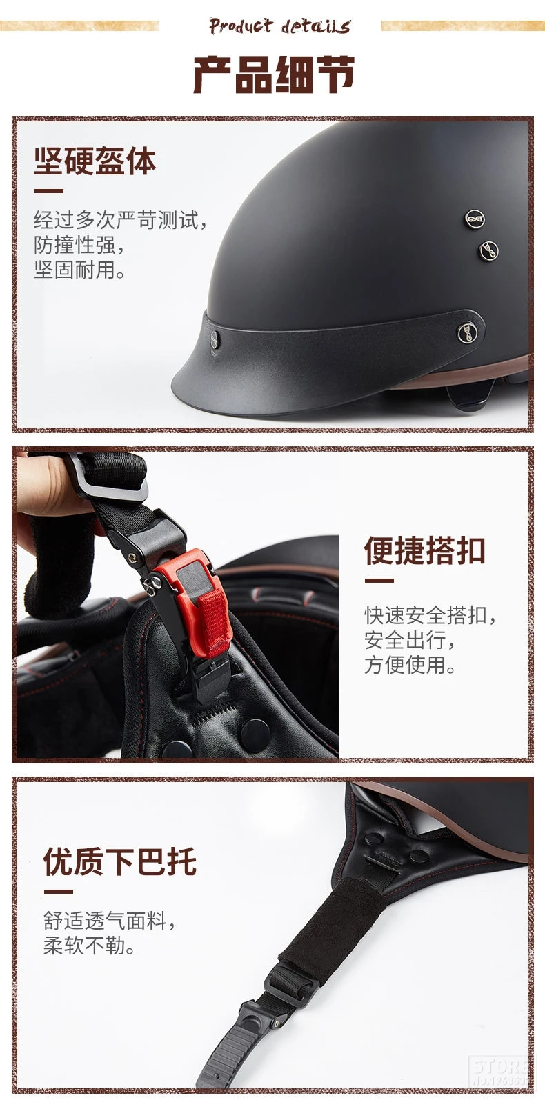 GXT Ретро мотоциклетный шлем, винтажный шлем Casco, мотоциклетный шлем с открытым лицом, мотоциклетный гоночный шлем для верховой езды, с сертификацией в горошек
