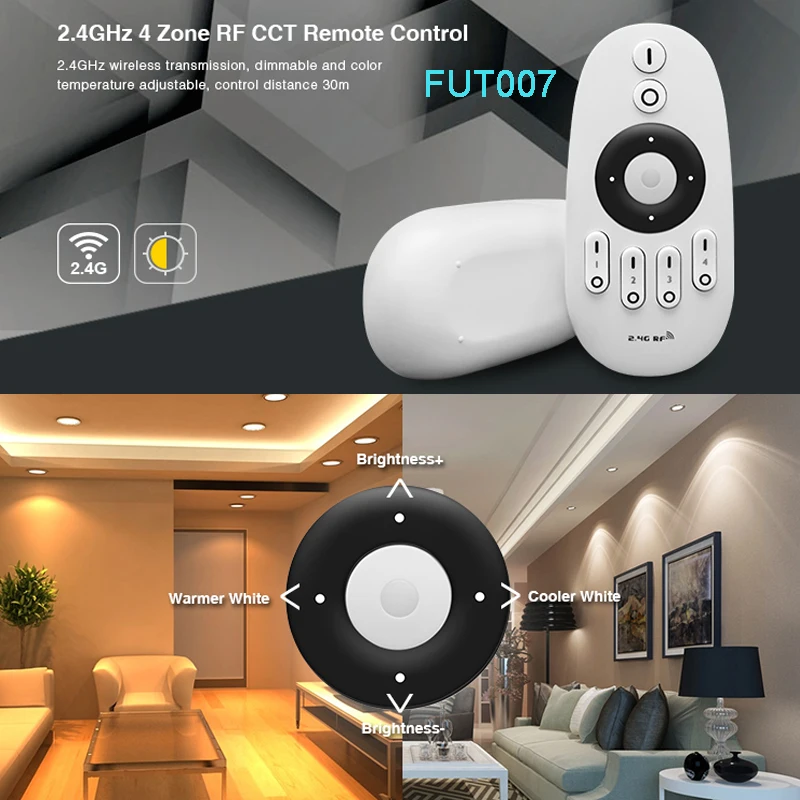 Драйвер для светодиодной панели PL2 40 Вт с цветовой температурой 220 В Miboxer 2 4G CCT