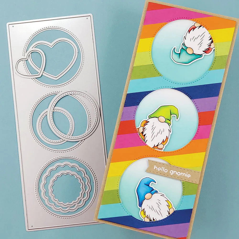 

2020Circle windows Metal Cutting Dies Scrapbook craft album card punch knife art cutter