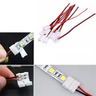 ZLinKJ оптовая продажа 10 шт.лот PCB кабель 2 Pin светодиодные ленты разъемы 35285050 8 мм10 мм ширина PCB ленты один цветной адаптер