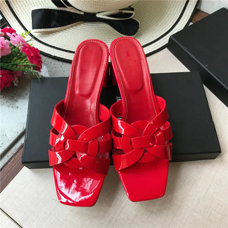 Женские шлепанцы на каблуке со стилусом брендовые дизайнерские сандалии с