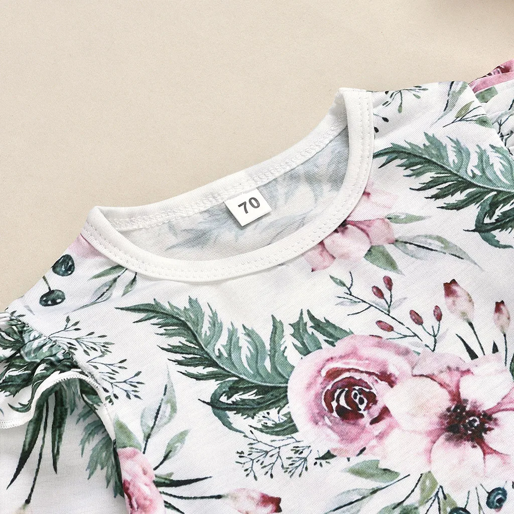 2020 одежда для маленьких девочек Одежда новорожденных с длинными рукавами и