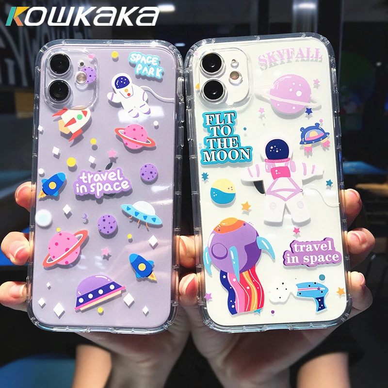 Прозрачный чехол-накладка для iPhone 11 Pro Max XR XS X 7 8 Plus SE 2020 | Мобильные телефоны и