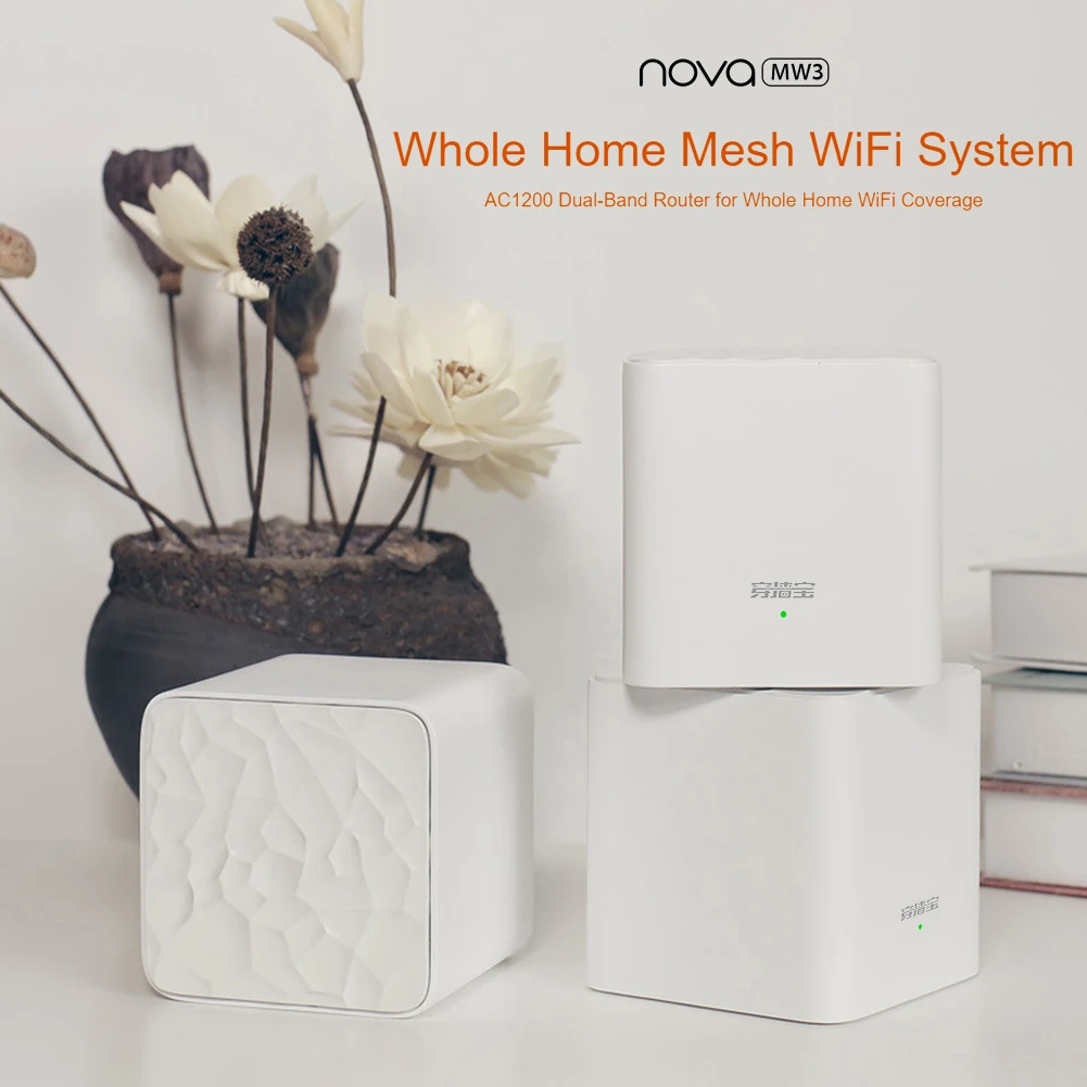 

Tenda MW3 домашняя беспроводная Wi-Fi система расширения моста 2,4G/5,0G двухдиапазонный AC1200 беспроводной маршрутизатор и ретранслятор APP дистанцион...