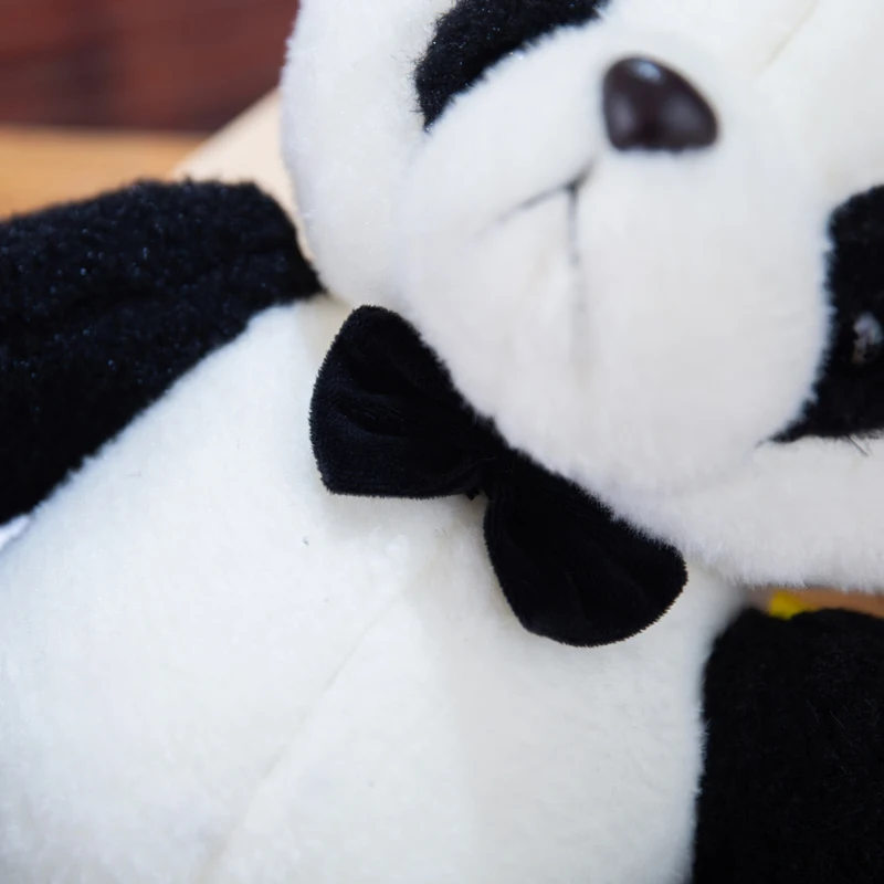 20 см Китайская панда плюшевые игрушки милые чучело джентльмен кукла с бантом