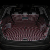 full covered waterproof durable non slip custom car boot mats trunk carpets for skoda kodiaq 5 seats 7seats
