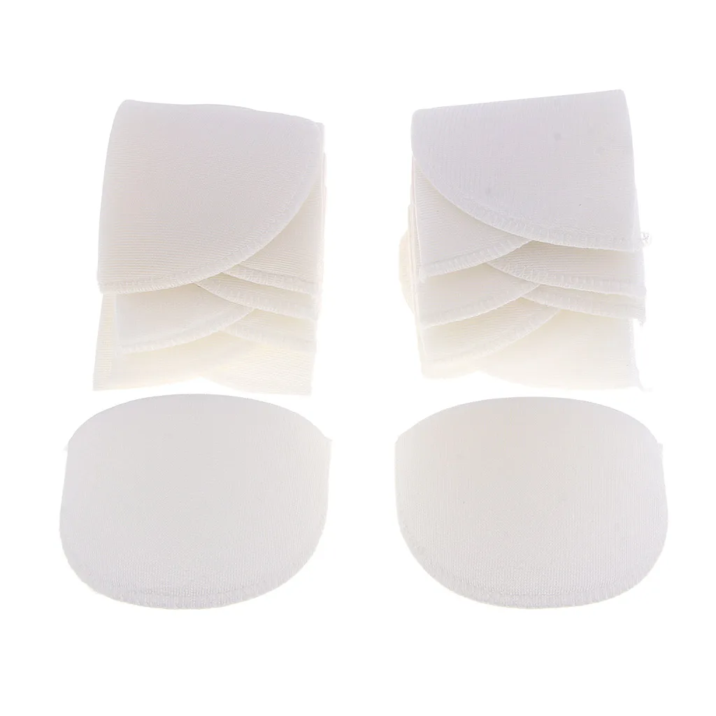

6 Pairs Sew In Sponge Shoulder Pads Sewing Crafts Clothing Accessories White
