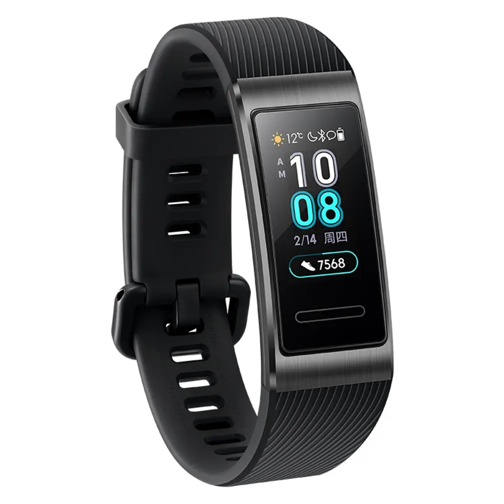 Смарт часы для Huawei Band 3 Pro встроенный GPS AMOLED сенсорный экран 50 м водонепроницаемые