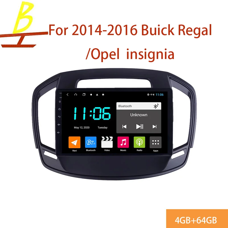 Автомагнитола на Android 9 0 для автомобилей Buick Regal /Opel insignia 2014 2016 с навигацией 2Din IPS