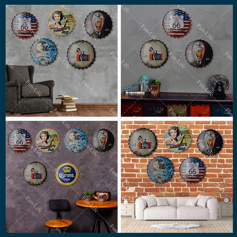 35 см крышка для бутылки пива металлический плакат настенное украшение | Дом и сад