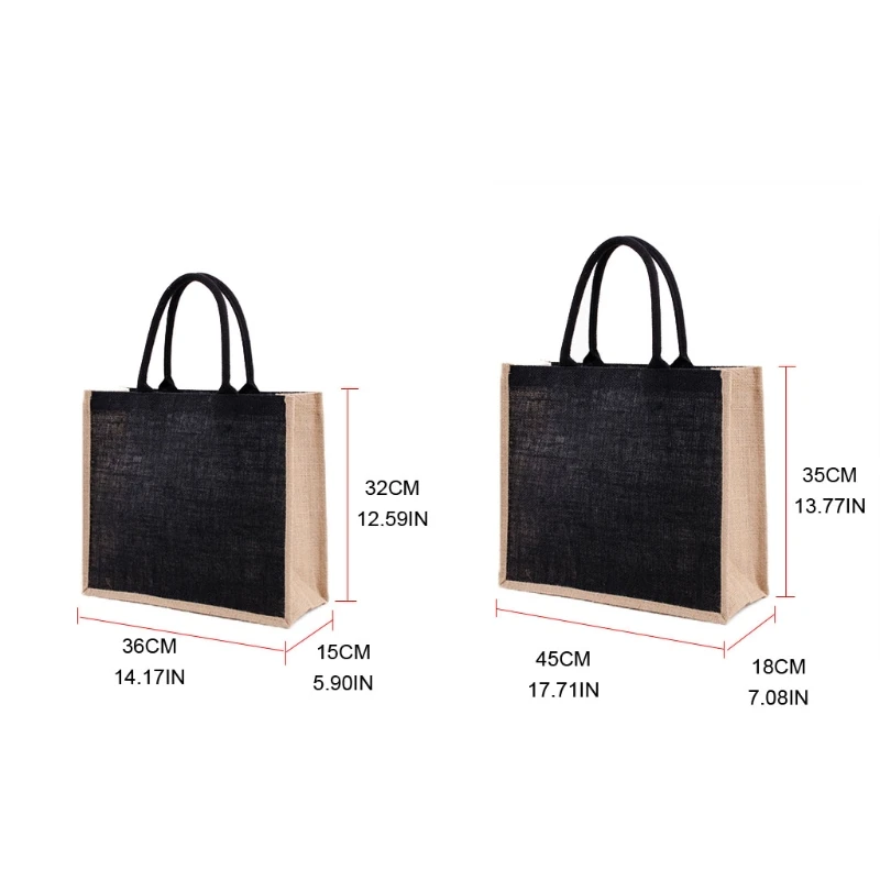 

Burlap Bag with Laminated Interior and Soft Cotton Handle, Women Shopping Grocery Bags, Bridesmaid Gift Bag