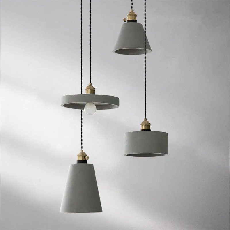 

Nordic Modern Cement Pendant Lamp Iron Pendant Light For Living Room Bar Bedroom Restaurant Lighting Decor Ing deco maison