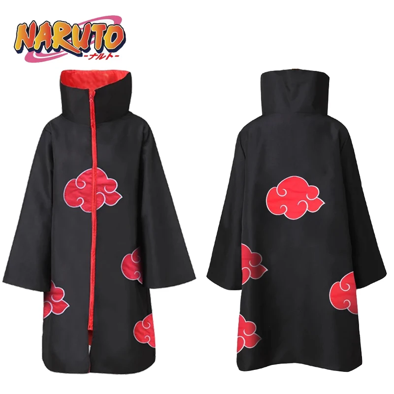 Аниме Наруто Акацуки Учиха Итачи Косплей черный плащ костюмы для комикс взрослых