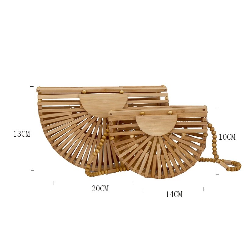 

Bamboo Basket Handbags Women Bags Designer Ladies Straw Bag Female Shoulder Bag Summer Sandy Beach Women Messenger Bags Sac New