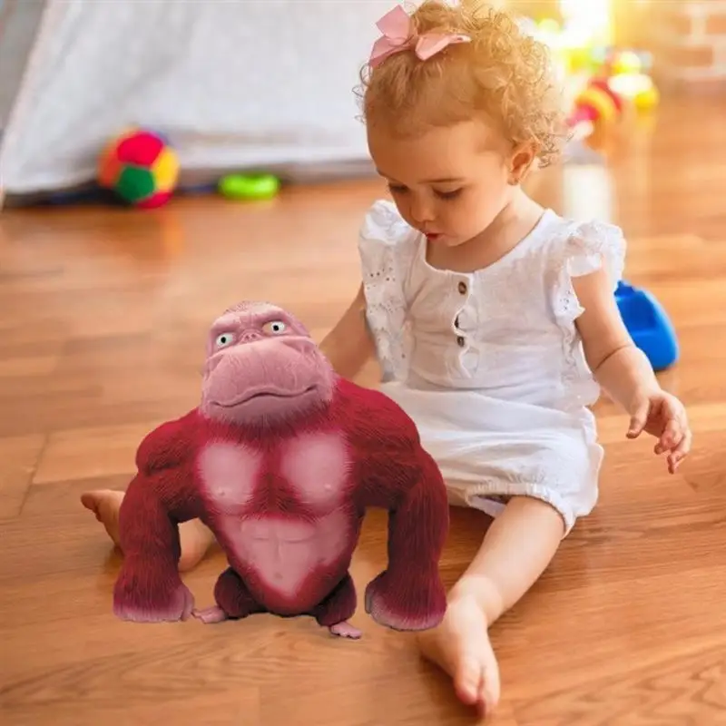 

Child Gift Great Orangutan Squeeze Vent Doll Stress Relief Squeezing Animals Children High Elastic Decompression Toy Unzip Gift