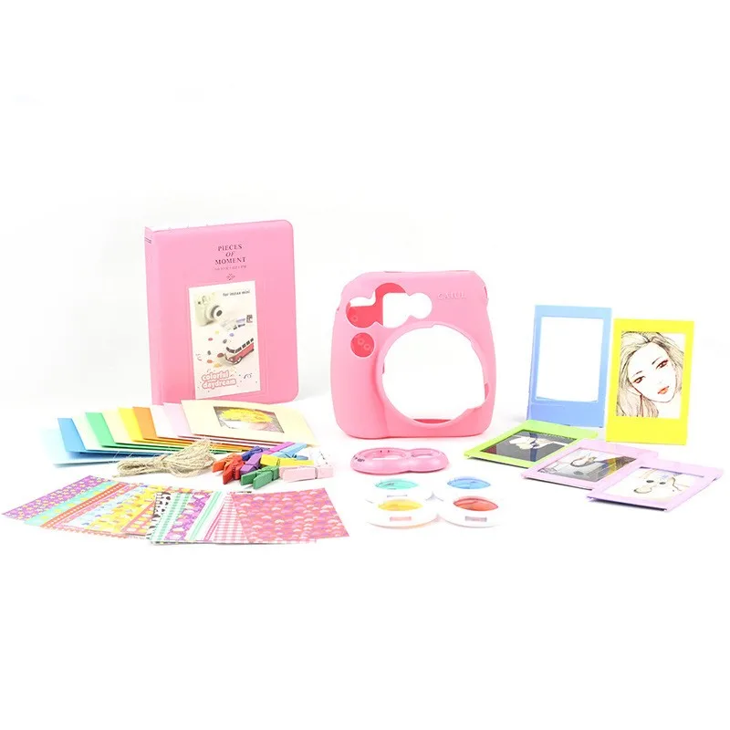 Caiul/caiul Polaroid Mini8/8+/9 Силиконовая обложка альбома Рамный фильтр костюм аксессуары 7 в 1
