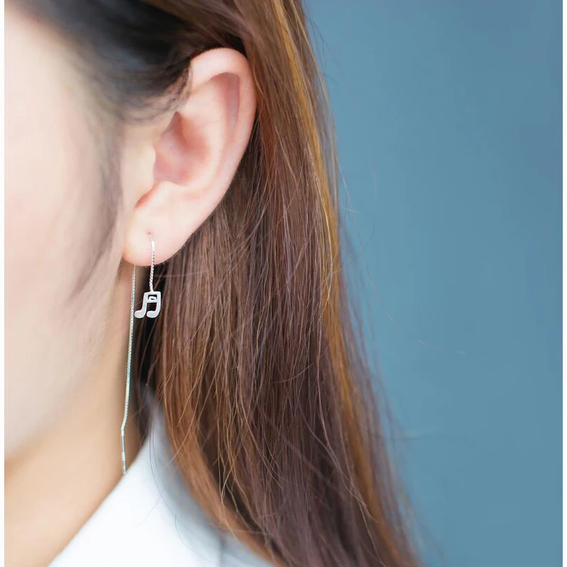 Женская Длинная кисточка Trustdavis висячие серьги подвески из стерлингового серебра