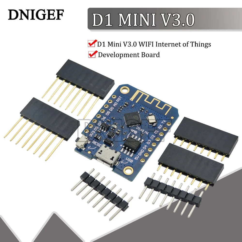 Плата для разработки Интернета вещей D1 Mini V3.0, на базе ESP8266 CH340 CH340G, 4 МБ, для Arduino Nodemcu V2 Micro Python