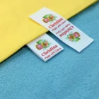 Пользовательская швейная этикетка, складка, пользовательские этикетки для одежды-тканевые бирки с именами, логотип или текст, хлопковая лента, пользовательский дизайн (FR088)