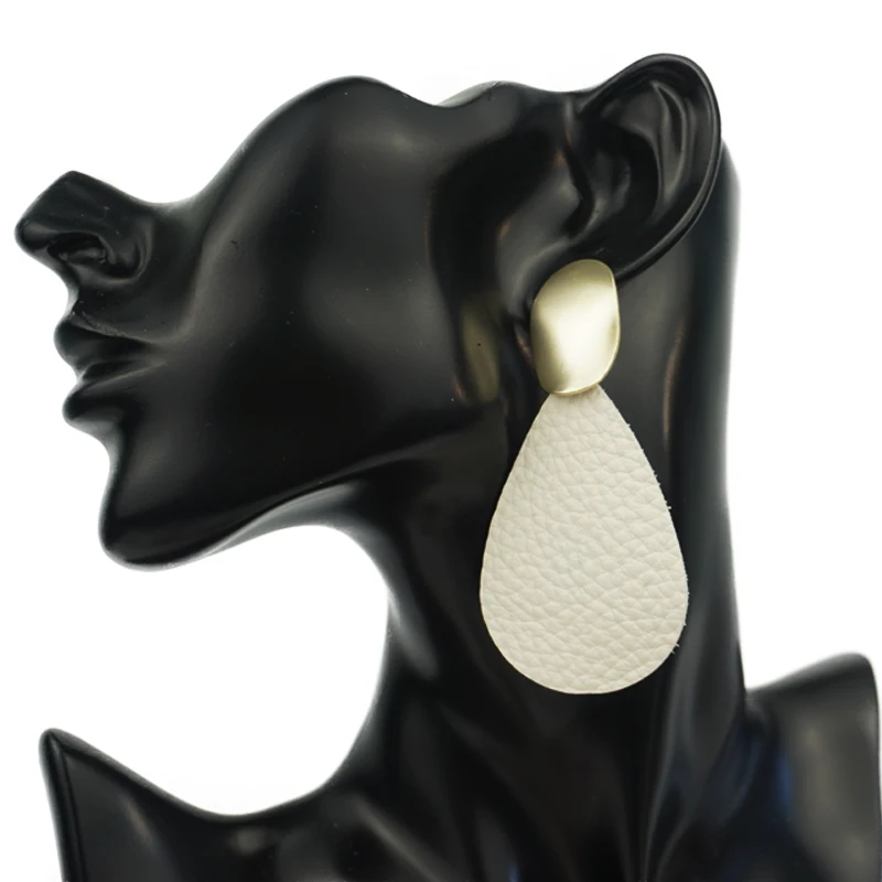 Женские серьги капельки M & G из натуральной кожи|Серьги-подвески| |