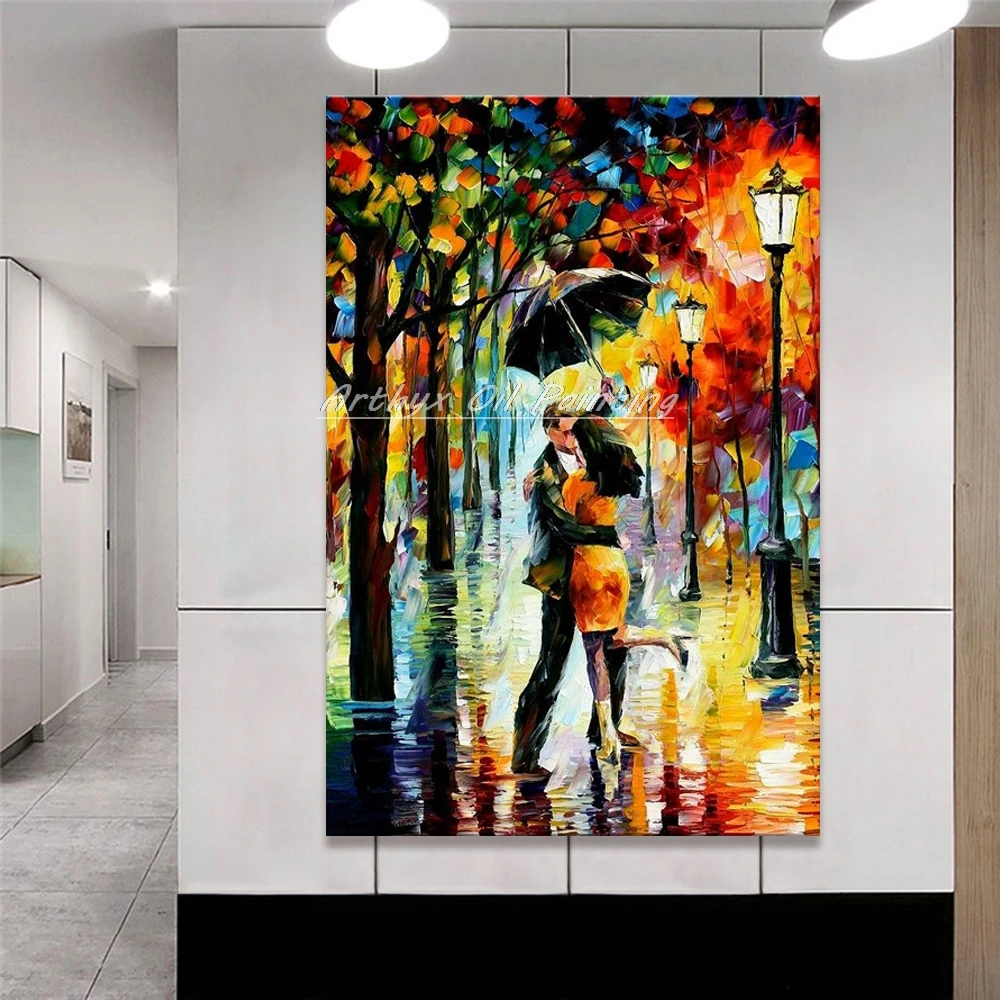 Современное настенное искусство домашний декор Ручная роспись палитра нож