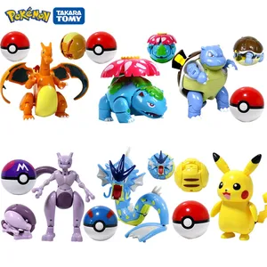 pokemon toys set pokemon figures pikachu action figure game poke ball toy model cartoon anime figure collect child birthday gift free global shipping