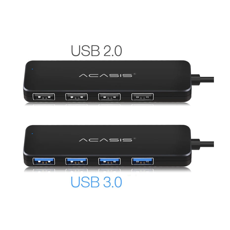 Ультра тонкий хаб USB 3 0 с 4 портами 2 разветвитель OTG адаптер для Macbook портом питания