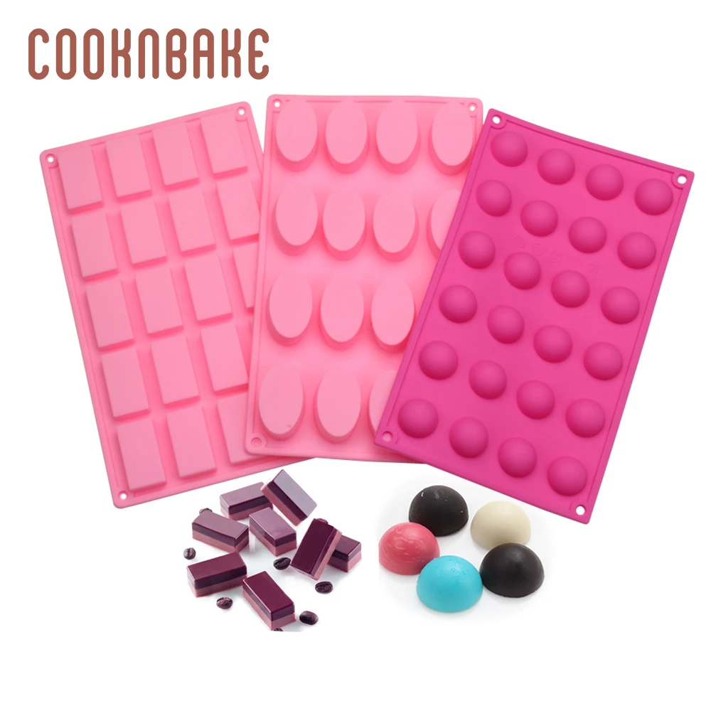 COOKNBAKE форма для шоколада 3 шт. силиконовая мыла круглая торта печенья конфет желе