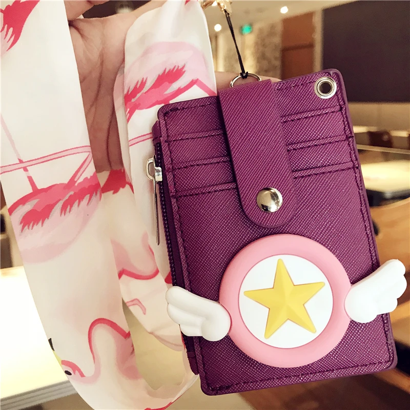Kawaii Мультфильм Ключ карта с Брелок ID держатель для карт милые банковские кредитные карты пакеты на день рождения Рождественский подарок для подруги